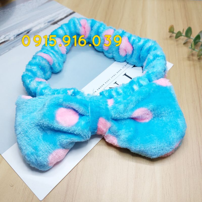 Băng Đô Nơ Mềm Mịn Dễ Thương Nhiều Màu