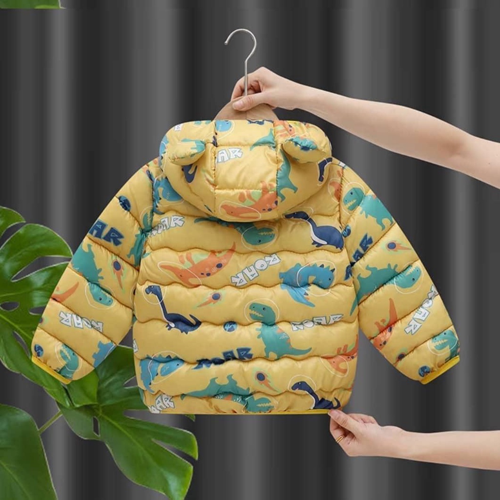 MẪU 2022 ÁO KHOÁC SIÊU NHẸ TAI GẤU CHO BÉ