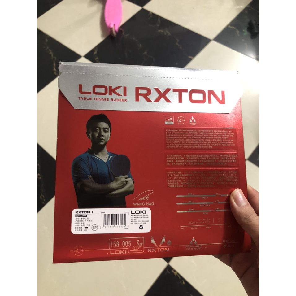 Mặt vợt bóng bàn Loki RxTon I Wang Hao