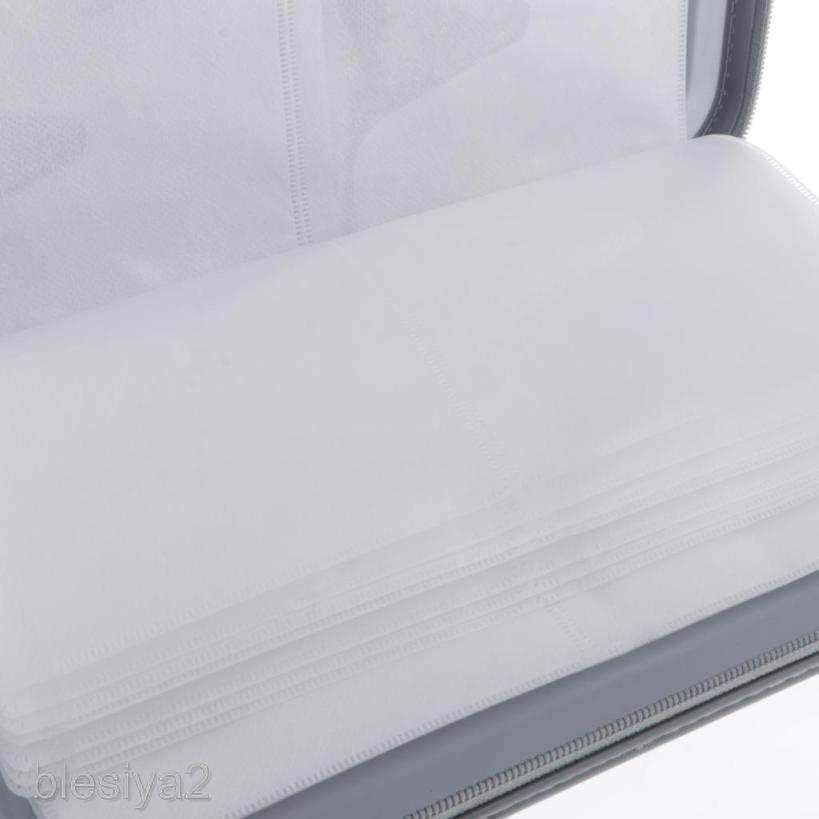 80 Capacity CD Disc Carry Case Holder DVD Protector Storage Bag Wallet Blue