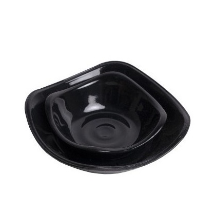 Chén chấm vuông 8.5cm nhựa melamine Màu Đen bóng, nâu kem , đĩa phíp muối tiêu F-CV01