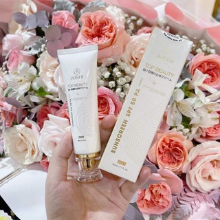 Kem Chống Nắng Top Beauty Jushi Bảo Vệ Làn Da Tối Ưu, ngăn ngừa lão hóa, bật tông, dưỡng trắng, sạm da