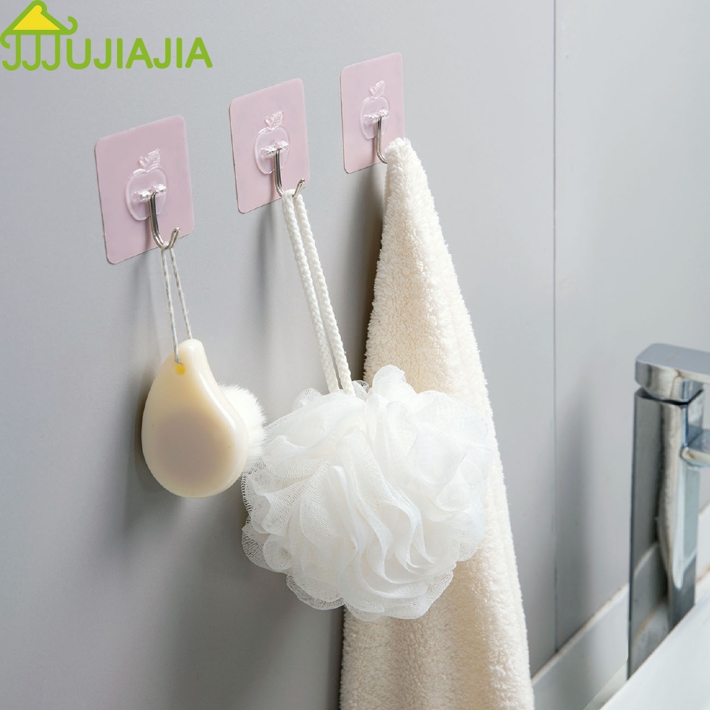 Bộ 10 Móc Treo Đồ JUJIAJIA Gắn Tường Tiện Dụng Đa Chức Năng