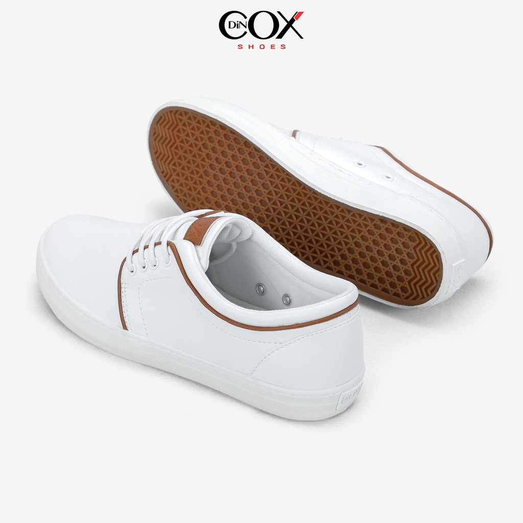 Giày Sneaker Da Nam DINCOX C03 Khí Chất Lịch Thiệp White