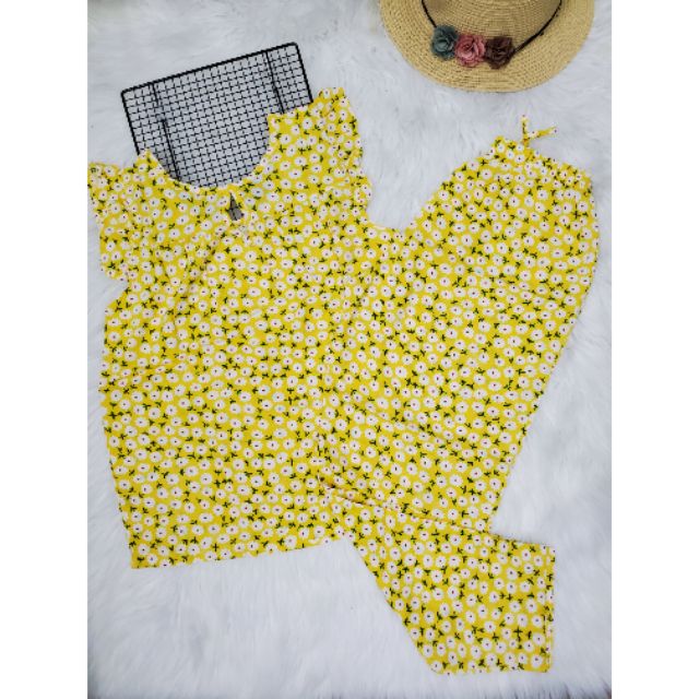 Bộ tole lanh F21 VNXK - Quần dài