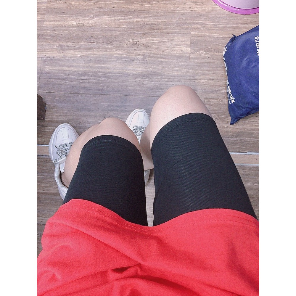 Quần Legging Ngố, Lửng Cạp Chun Vải Thun Co Giãn Tôn Dáng Cực Kì