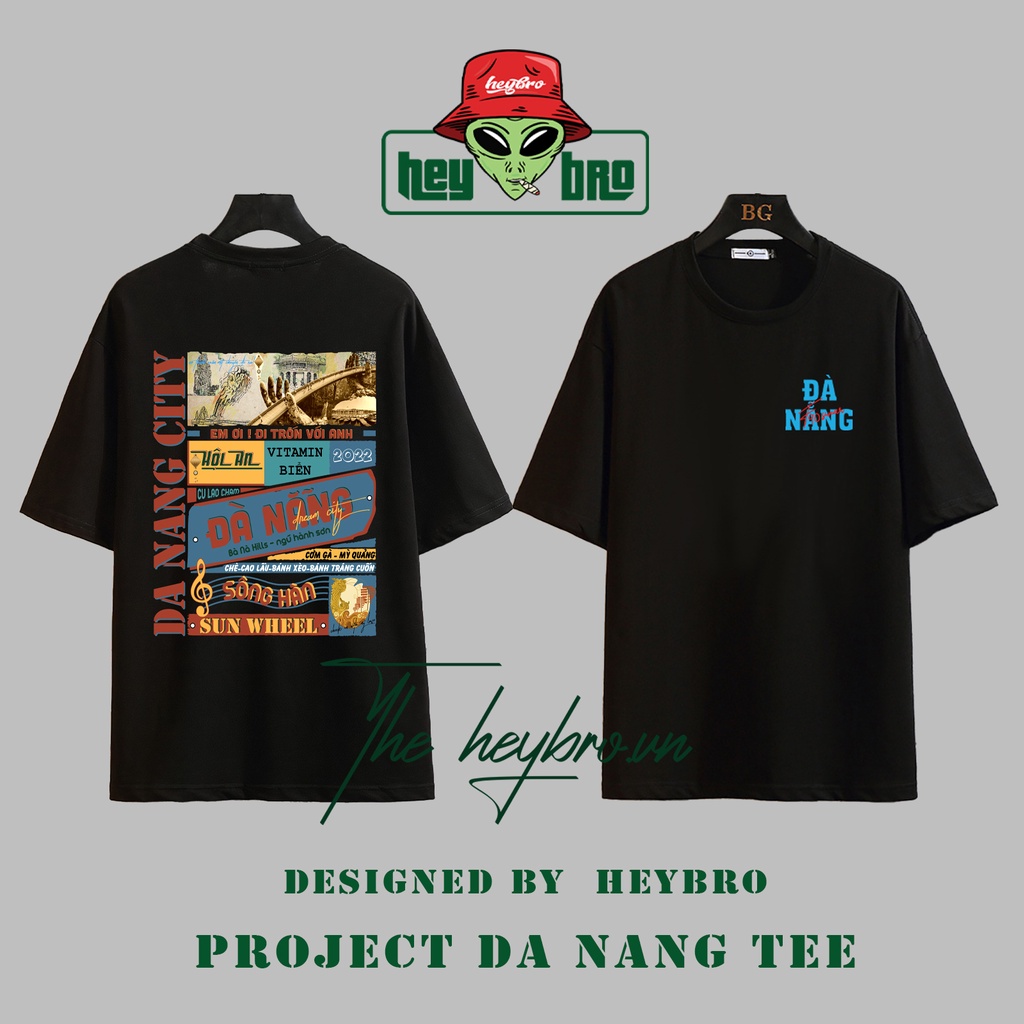 Áo thun nam nữ Unisex tay lỡ form rộng Local Brand HEYBRO phong cách GenZ VIỆT NAM /06