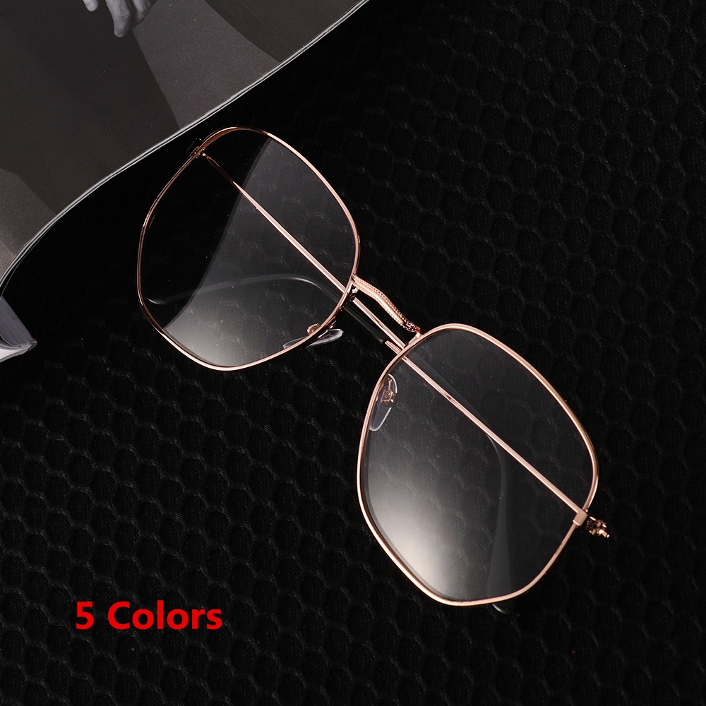 Kính Mát Gọng Kim Loại Phong Cách Vintage Oversize