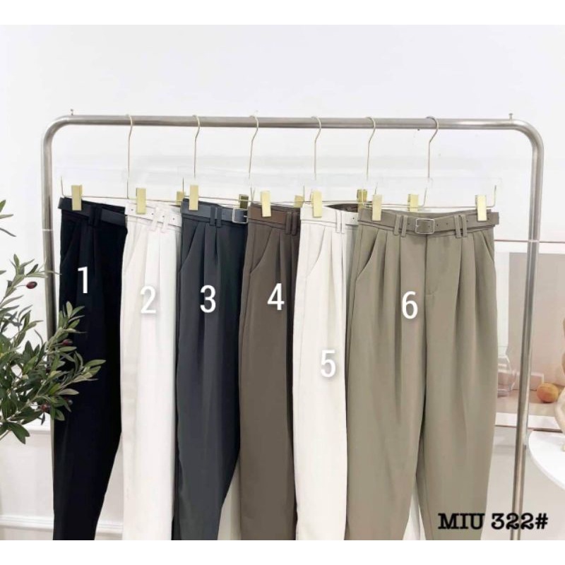 Quần baggy vải kèm đai hàng QCL1