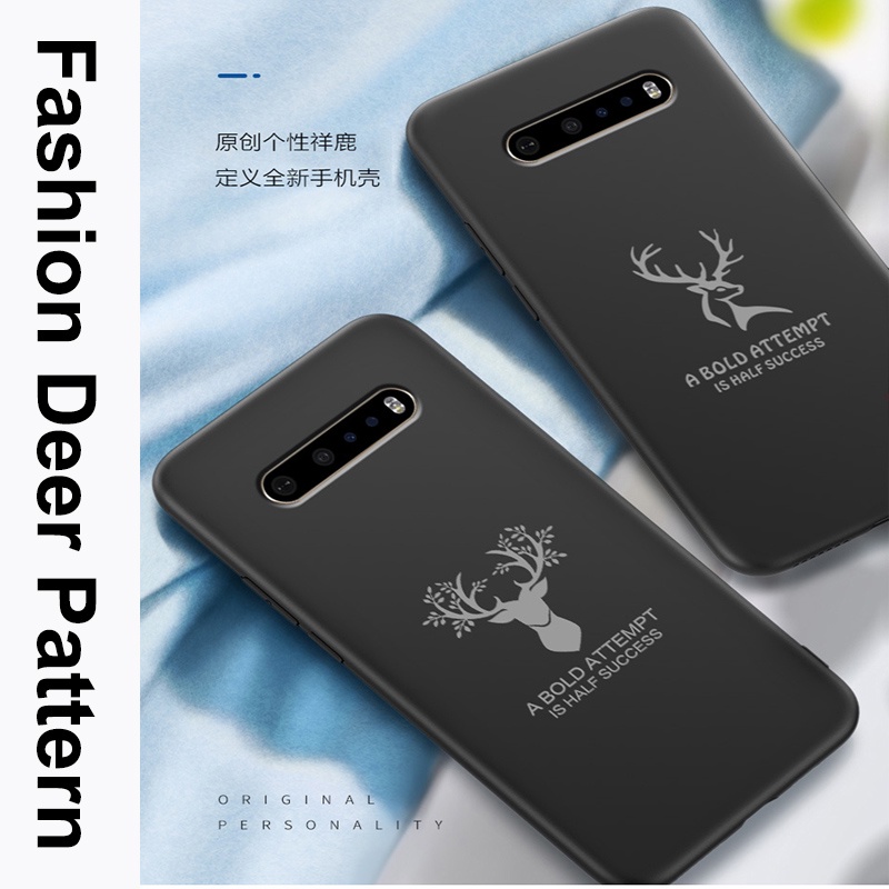 Ốp Điện Thoại tpu silicon Chống Sốc In Hình Chú Nai hd Cho lg v60 lg v60 thinq lg v60 thinq q v60thinq