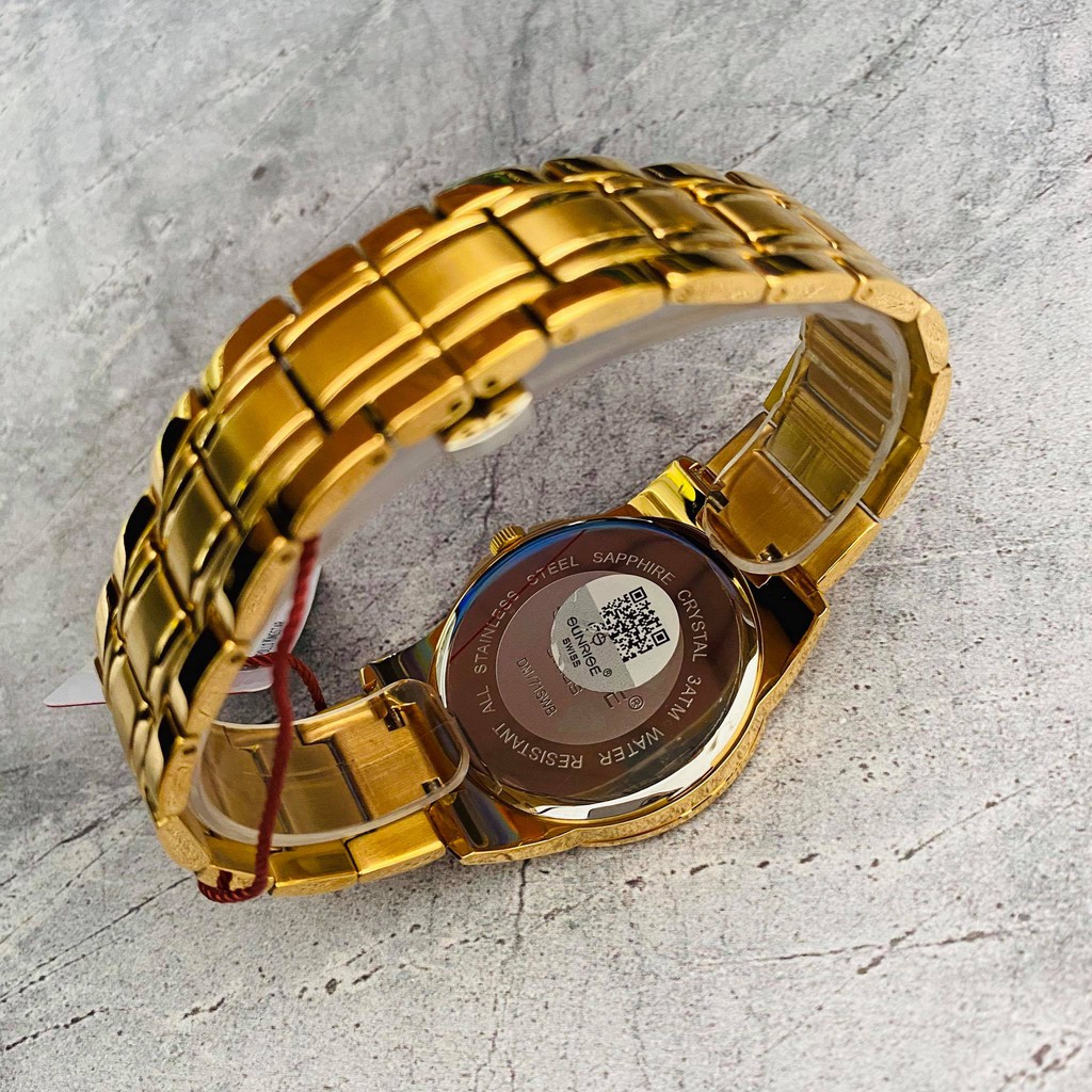 Đồng hồ Sunrise Nam chính hãng Nhật Bản M771SWB.G.XL - kính saphire chống trầy - Chố