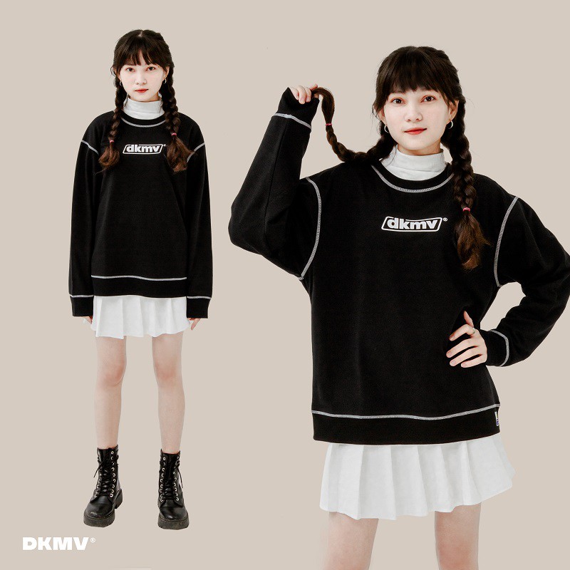 Áo sơ mi nam nữ dài tay form rộng DKMV - Shirt Smile | K12-T5