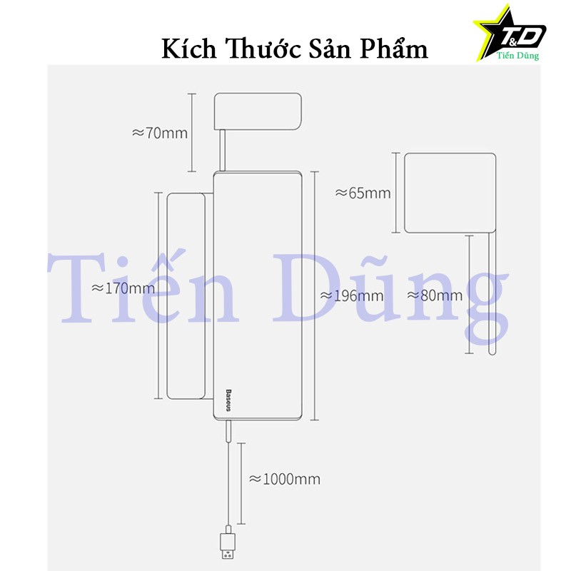 Ngăn chứa đồ tiện dụng tích hợp Dock sạc USB dùng trên xe hơi Baseus Deluxe Metal Armrest Console Organizer