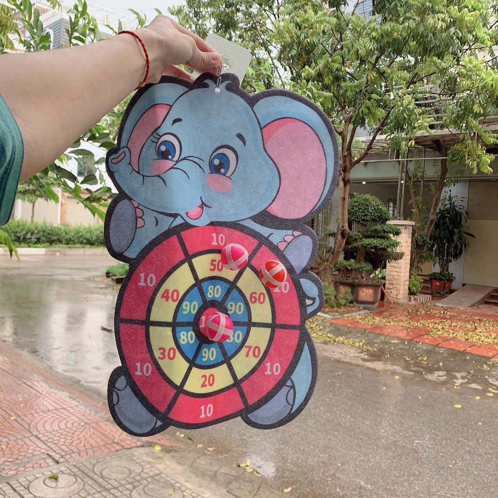 Trò Chơi Bảng Phi Tiêu Ném Bóng Dính Vui Nhộn Giúp Bé Phát Triển Thể Chất Tặng Kèm 3 Bóng An Toàn Cho Bé