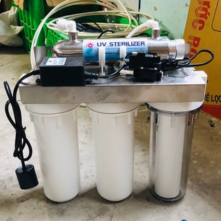 Bộ Lọc nước sinh hoạt tiêu chuẩn 3 cấp lọc 10 inch có đèn UV