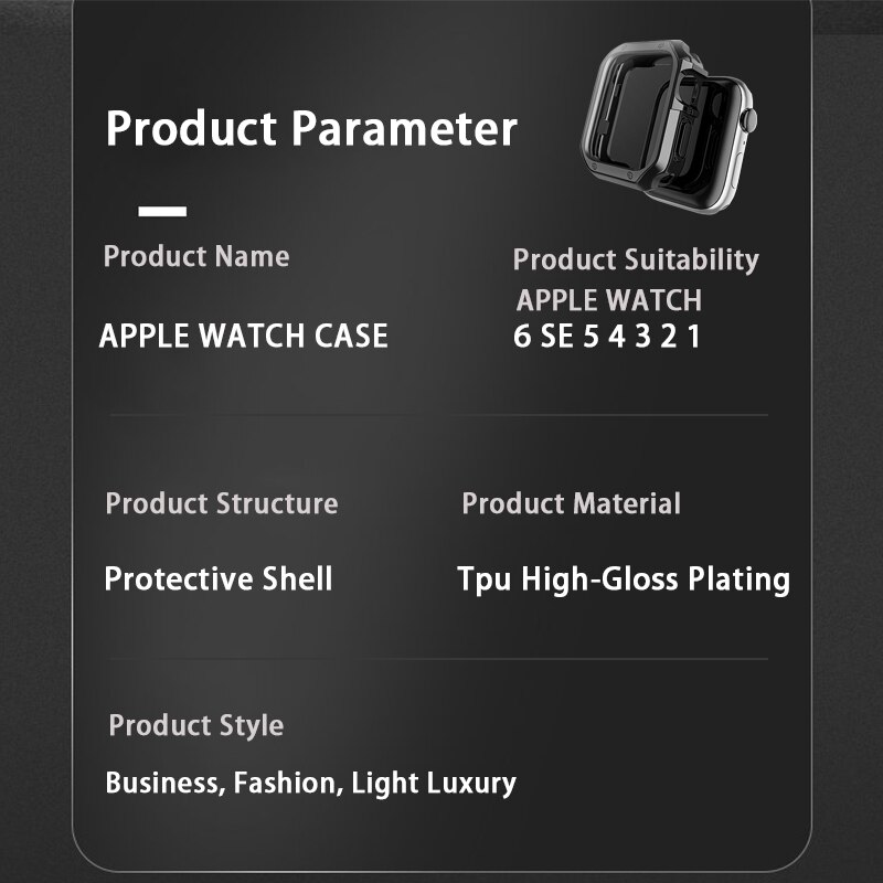 Ốp tpu bảo vệ mặt đồng hồ chống rơi vỡ thích hợp cho Apple Watch 4 3 2 1 I Watch 3 44mm 40mm