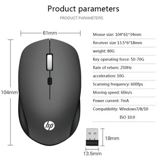 Chuột Wireless HP S1000 Plus