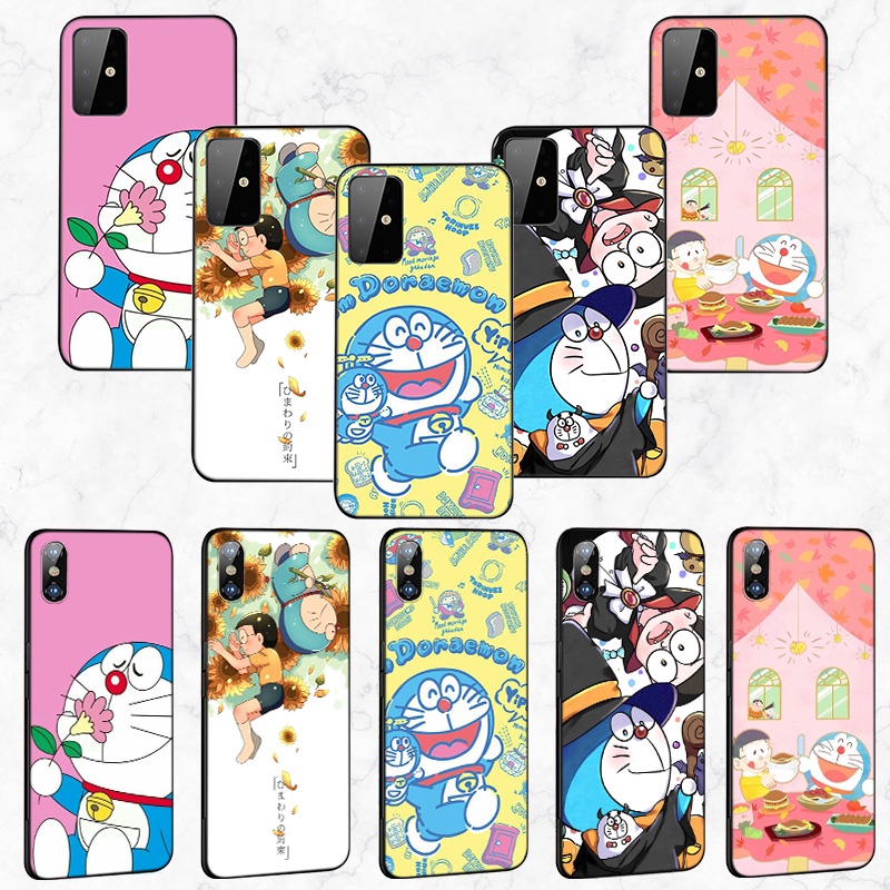 Ốp điện thoại silicone in hình Doraemon cho Samsung Galaxy J730 J7 J6 J4 J5 J2 Prime Core Pro J4+ J6+ J8 2018 MD110