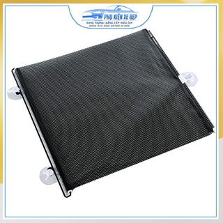 Rèm cuộn che nắng kính lái ô tô ⚡FREESHIP⚡ 58x125cm chất liệu phim đục lỗ gọn nhẹ, rèm tự động che nắng xe hơi