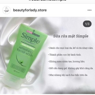 SỮA RỬA MẶT SIMPLE