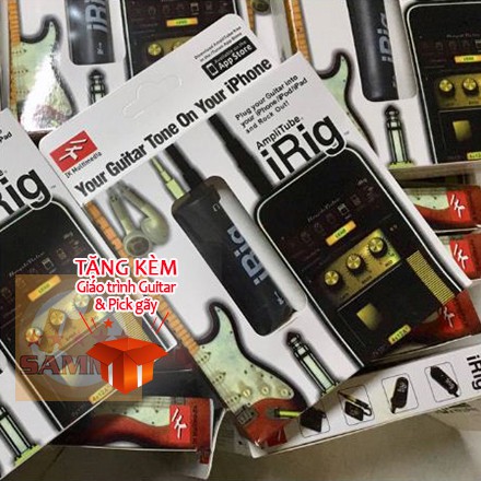 [TẶNG Jack 3li -&gt; 6li] IRIG thu âm guitar / organ / piano điện / ampli vào điện thoại - chất như phòng thu chuyên nghiệp