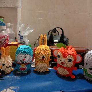 Origami đôi 3D xếp sẵn