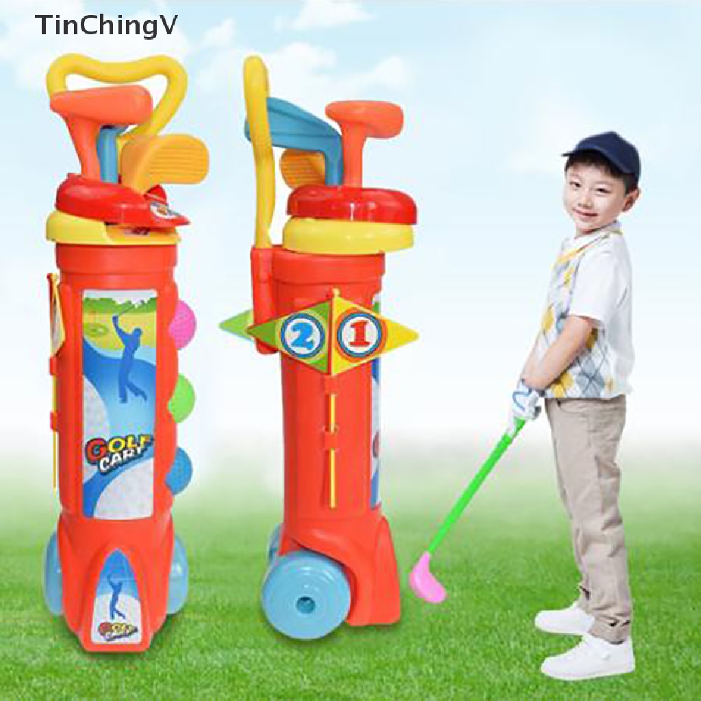 1 Bộ Gậy Đánh Golf Mini Bằng Nhựa Dành Cho Trẻ Em