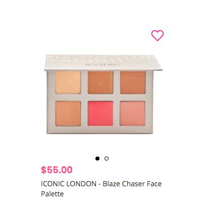 Bảng tạo khối highlight má hồng ICONIC London Blaze Chaser Face Palette