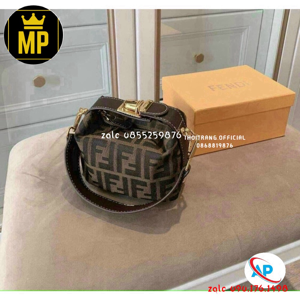 túi xách nhữ in họa tiết fen.di kiểu dáng độc lạ shop thoi trang tuyen si