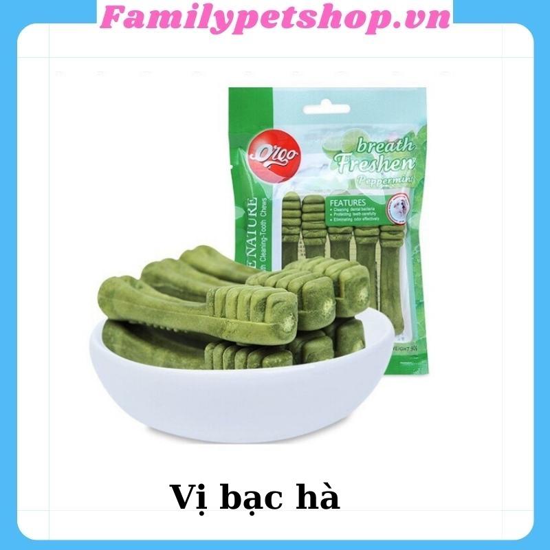 Xương gặm Orgo sạch răng thơm miệng bổ sung Canxi cho chó -90g-familypetshop.vn