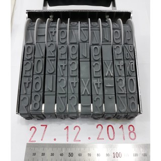 Dấu số shiny 10 số cao 18mm nb10 number stamp dùng đóng ngày tháng năm cực lớn