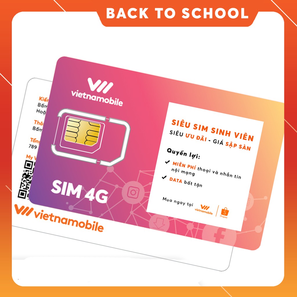 [Nhập VNMSV19 mua giá 0Đ] Siêu Sim Sinh Viên Data Bất Tận Miễn phí Gọi & SMS nội mạng - Duy trì chỉ 20k/tháng - VNM