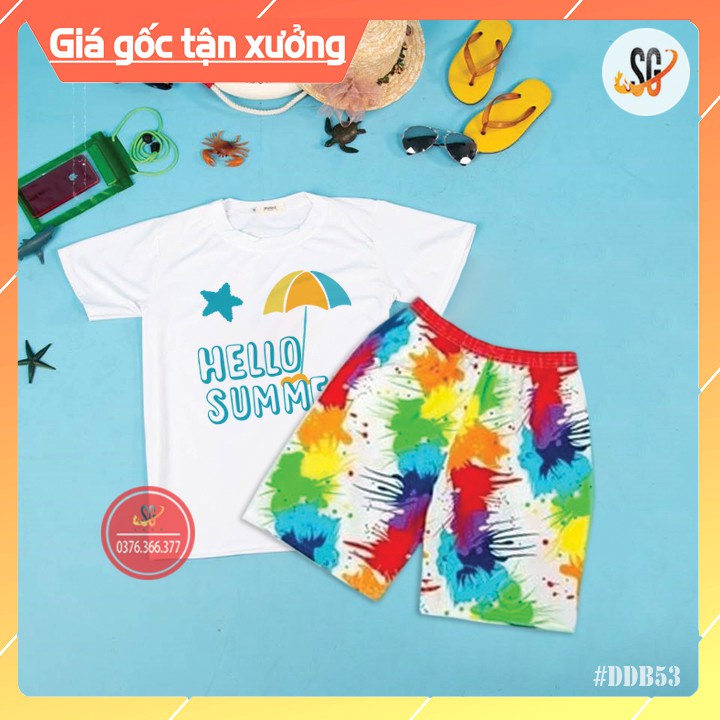 Quần Áo Đi Biển Summer - Đủ Size Nguyên Bộ (DDB53) Áo thun giá sỉ