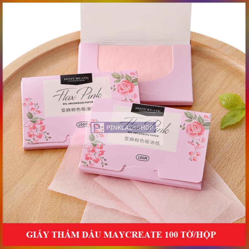 Giấy Thấm Dầu Maycreate 100 Tờ Nội Địa Trung Cao Cấp
