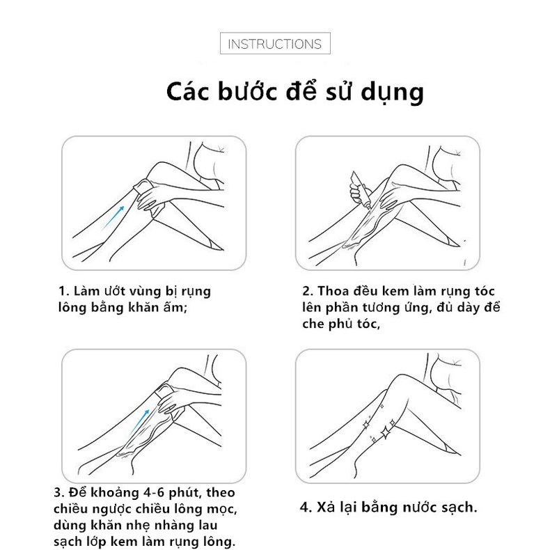 Kem Tẩy Lông BEOTUA Giúp Tẩy Sạch Lông Hiệu Quả Và An Toàn Cho Da 60 g