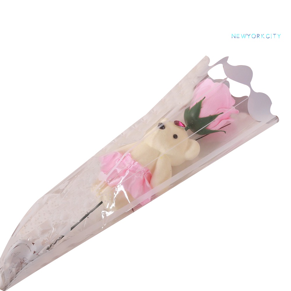 1 Cánh Hoa Hồng Sáp Làm Quà Tặng Giáng Sinh Dễ Thương