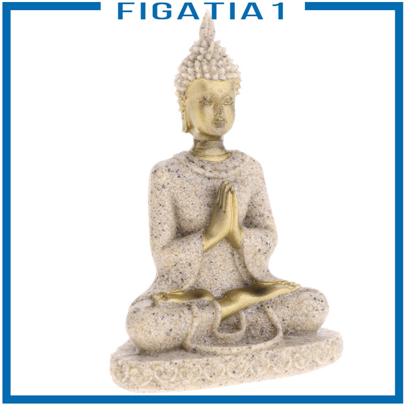 Tượng phật ngồi trên đá cát