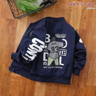 Áo gió DTS bomber phong cách bóng rổ cho bé trai
