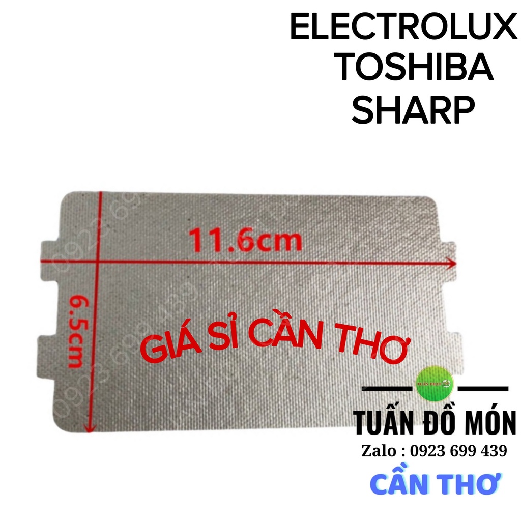 Tấm chắn lò vi sóng chính hãng Toshiba 6.4 x11.6cm phụ tùng linh kiện chính hãng