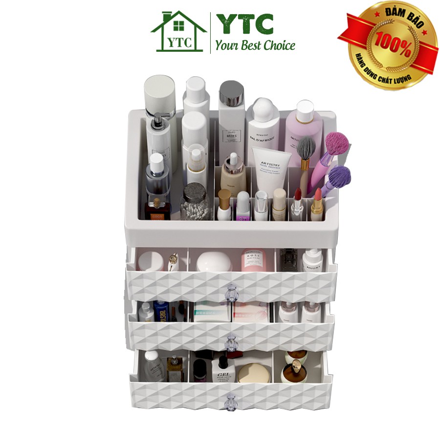 Kệ Đựng Mỹ Phẩm, Để Đồ Trang Điểm 4 Tầng Có Ngăn Kéo Tiện Lợi - PNMP54 | BigBuy360 - bigbuy360.vn