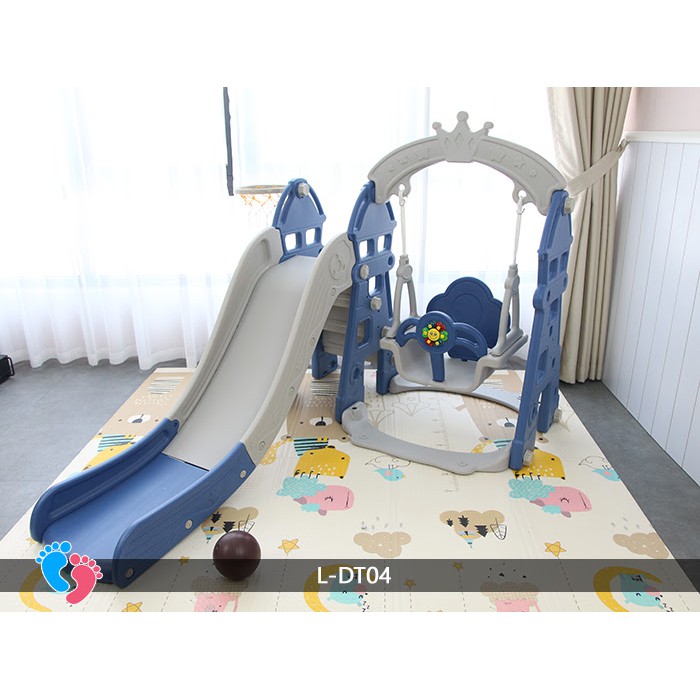 Bộ cầu trượt tuột xích đu cho trẻ BABY PLAZA L-DT04