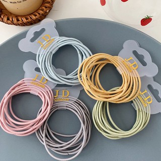 Dây/ Thun Cột Tóc Đủ Màu Pastel Ulzzang Basic Xinh Xắn