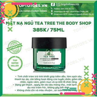 ' Mặt nạ ngủ The Body Shop Tea Tree Anti-imperfection Night Mask ngừa và giảm mụn, thanh lọc da, kiềm dầu .