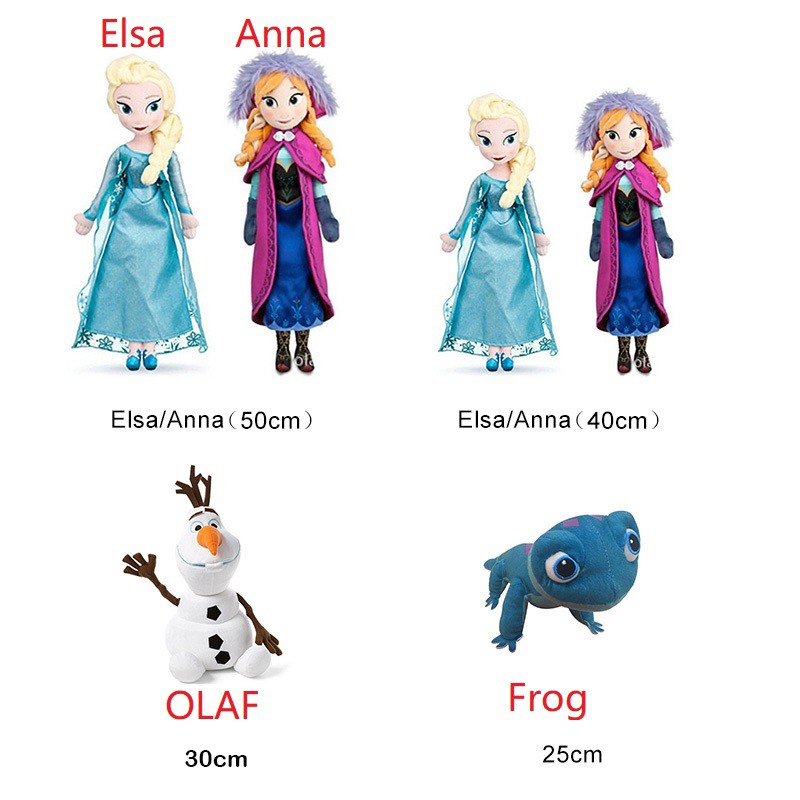 Búp bê công chúa DISNEY Elsa và Anna 40/ 50cm dễ thương