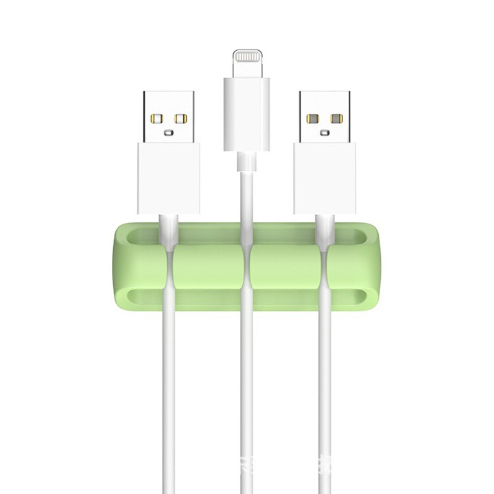 Vỉ Silicon Cố Định 3 Đầu Dây Cáp Sạc Điện Thoại