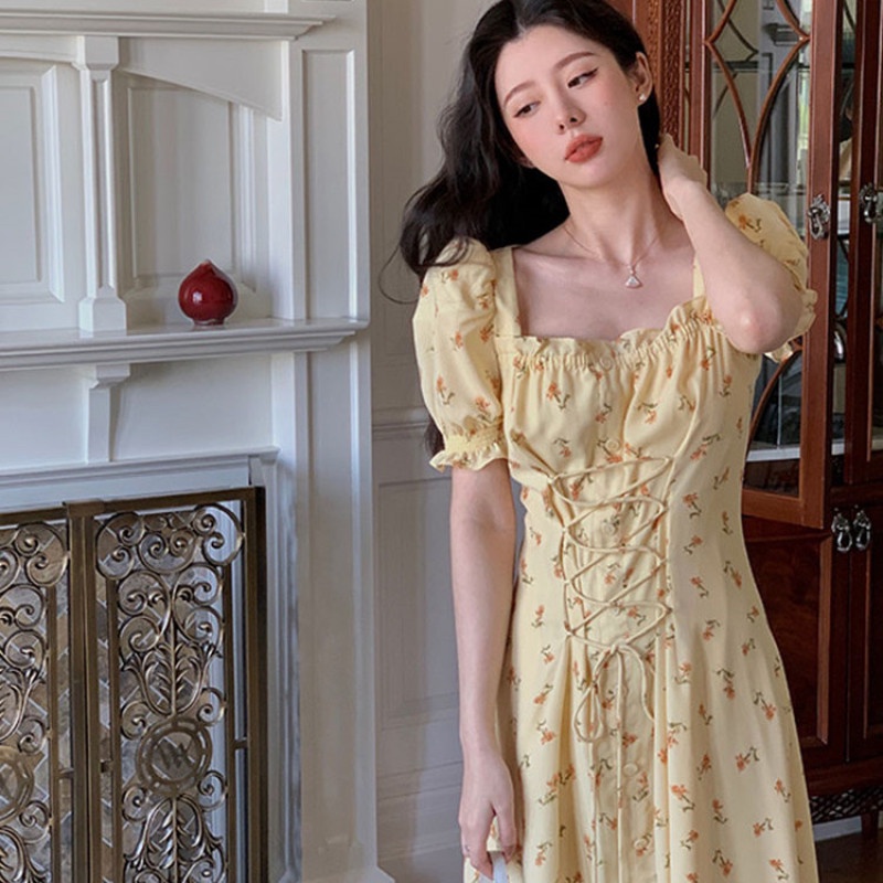 Đầm Maxi Họa Tiết Hoa Quyến Rũ Thời Trang Mùa Hè Cho Nữ