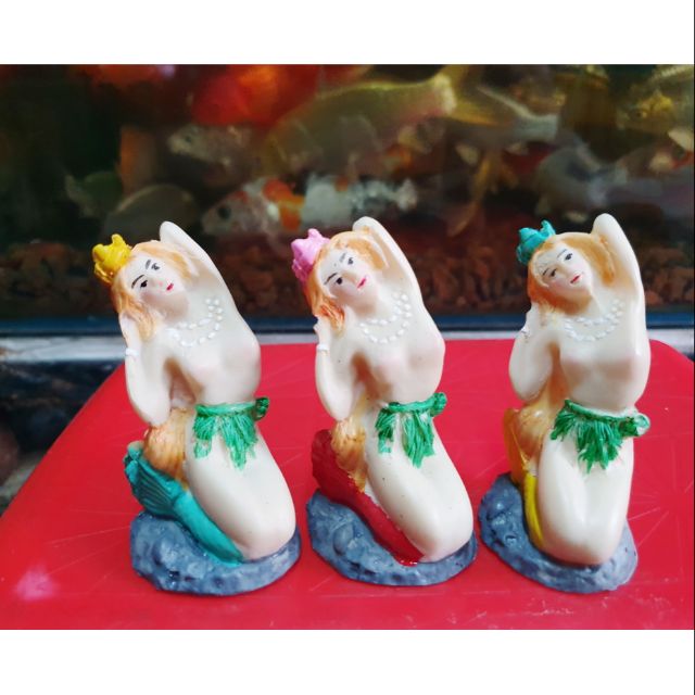 NÀNG TIÊN CÁ TRANG TRÍ HỒ CÁ NON BỘ CAO 7CM