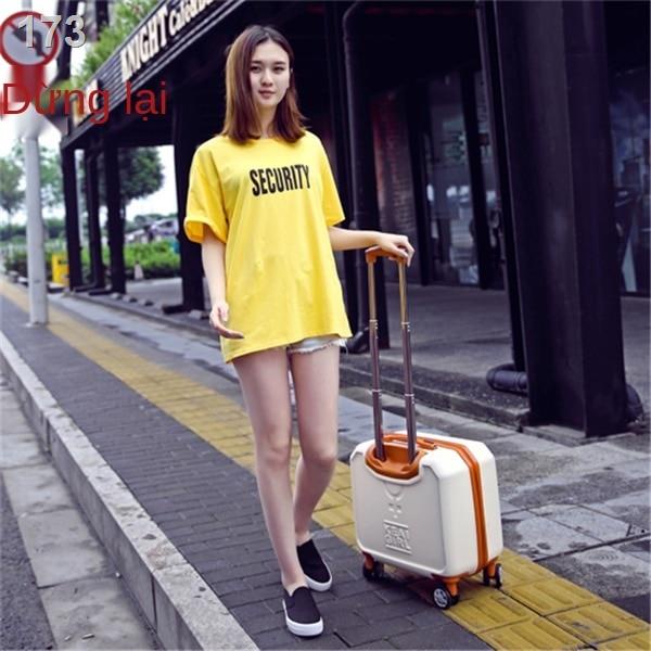 Vali nhỏ bánh xe phổ thông nhẹ nữ 16 inch trường hợp đẩy học sinh nội trú 17 hộp mật khẩu mini 18