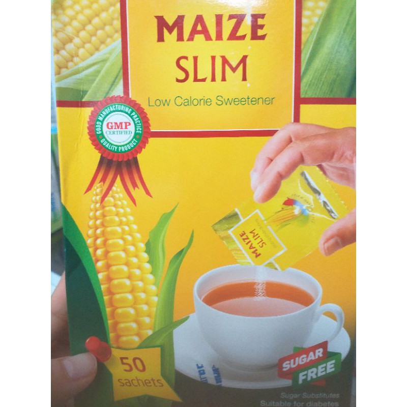 Đường ăn kiêng Maize Slim chiết xuất từ chất xơ và đường bắp - Hộp 50 gói