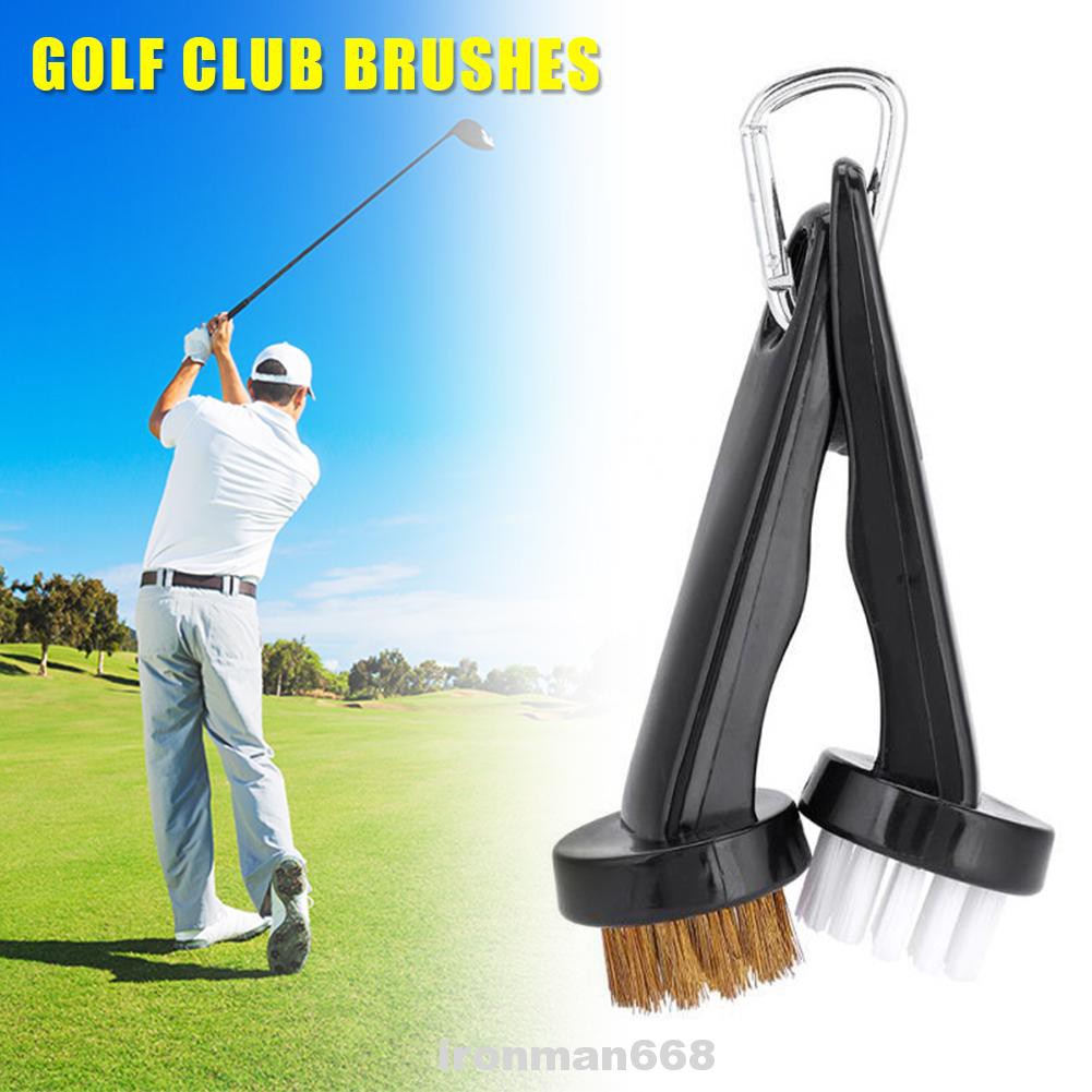 Set 2 Bàn Chải Vệ Sinh Gậy Đánh Golf Đầu Tròn Bằng Sắt Tiện Dụng